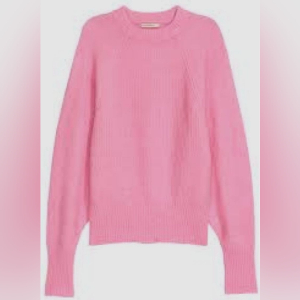 H&M Pink Mohair Wool Blend Sweater – Size 10
